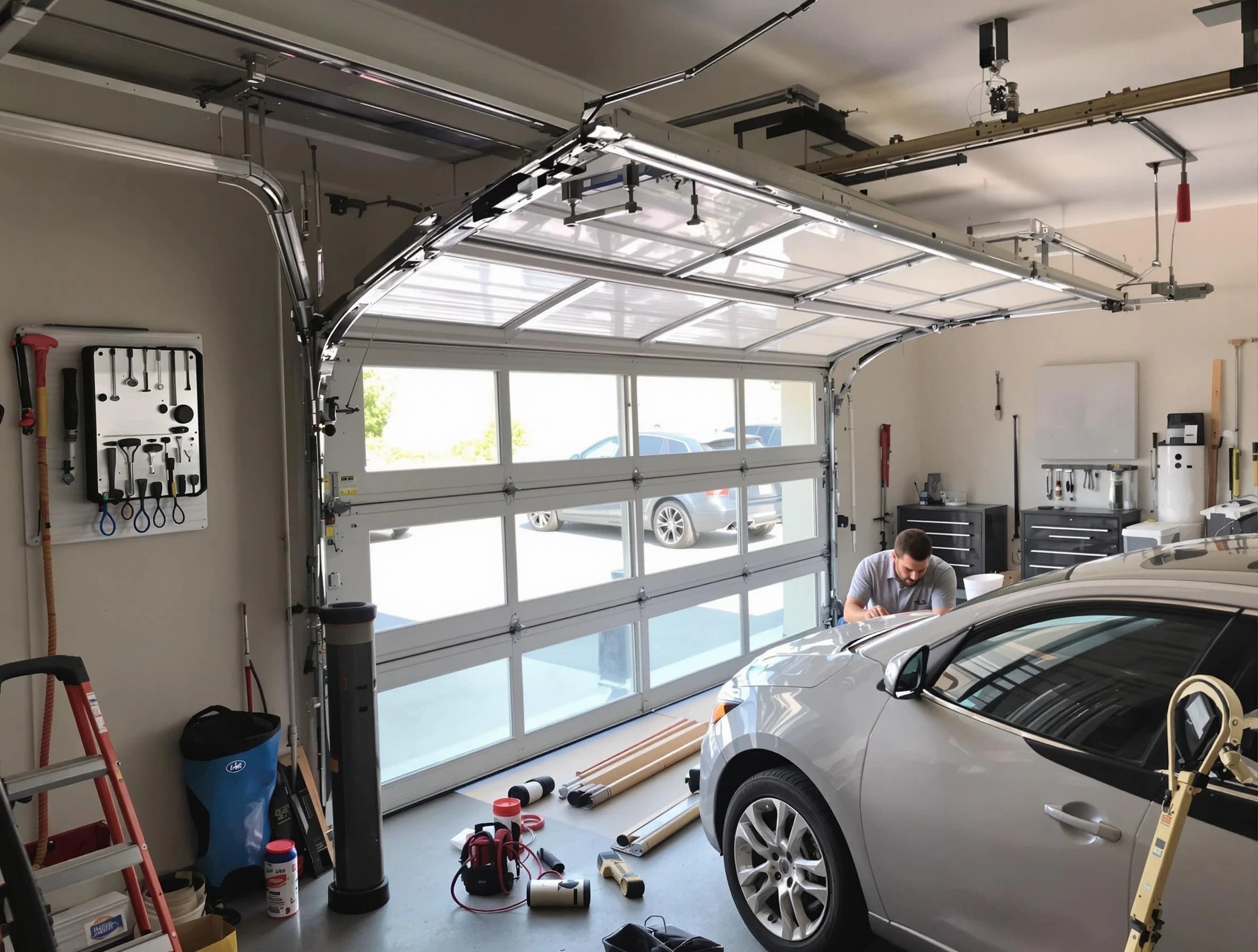 Garage door noise reduction service by Herriman Garage Door Repair in Herriman