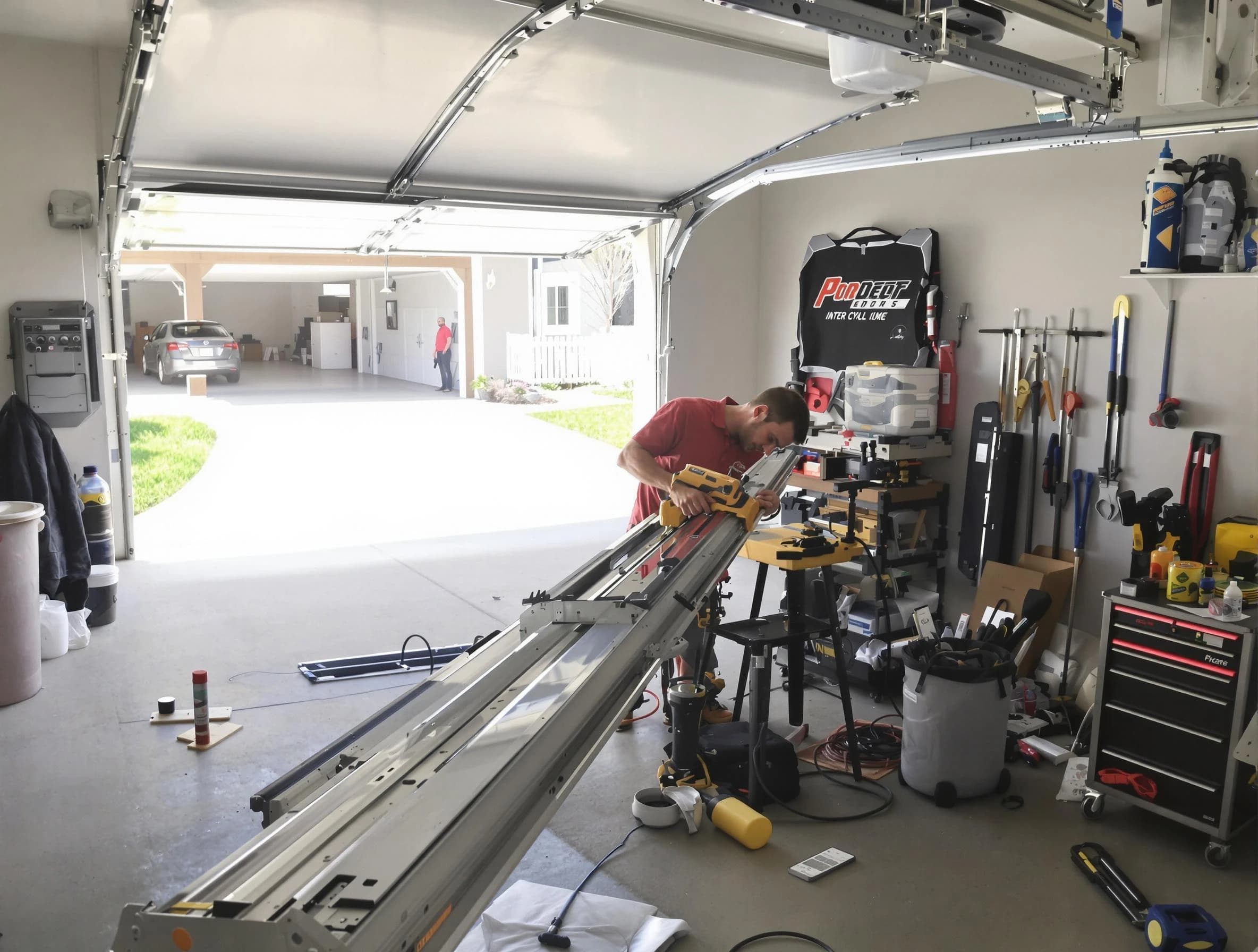 Herriman Garage Door Repair expert performing track repair in Herriman